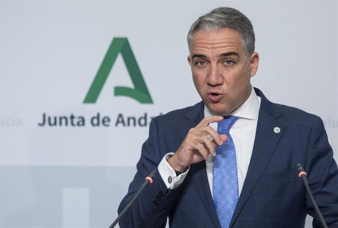 El consejero de Presidencia, Administración Pública e Interior, y portavoz del Gobierno andaluz, Elías Bendodo, en una imagen de archivo 