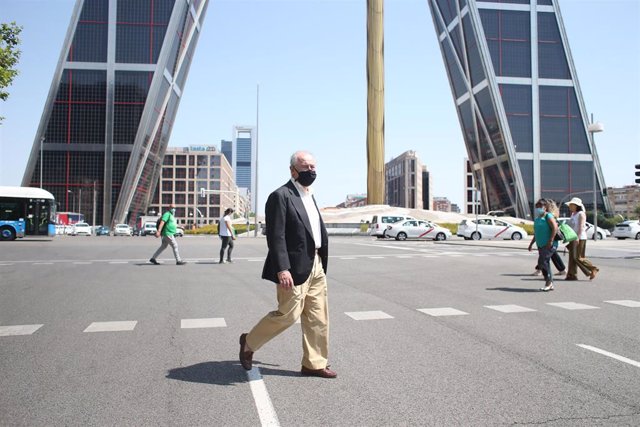 Archivo - El ex ministro de Economía Rodrigo Rato a su salida de los Juzgados de Plaza Castilla.