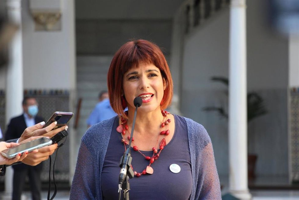 La portavoz de Adelante Andalucía y diputada no adscrita del Parlamento de Andalucía, Teresa Rodríguez, en una foto de archivo.