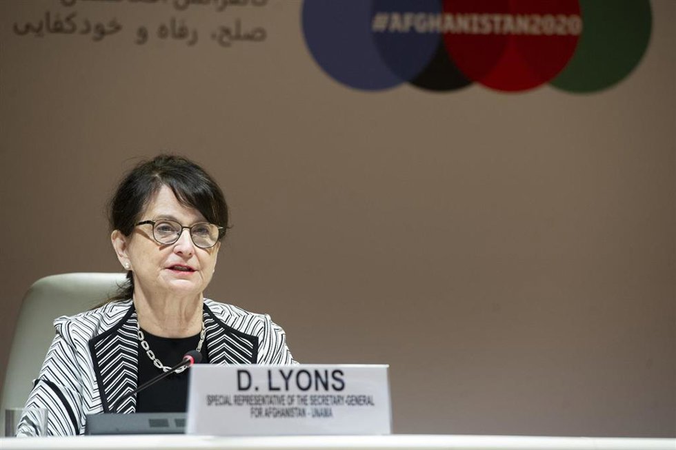 Archivo - La representante especial de la Secretaría General de la ONU para Afganistán, Deborah Lyons