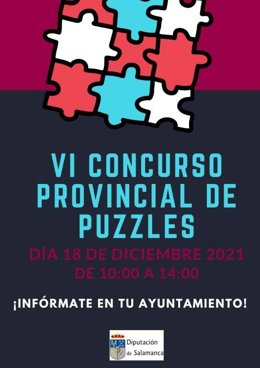 Cartel del concurso de puzles de Salamanca.