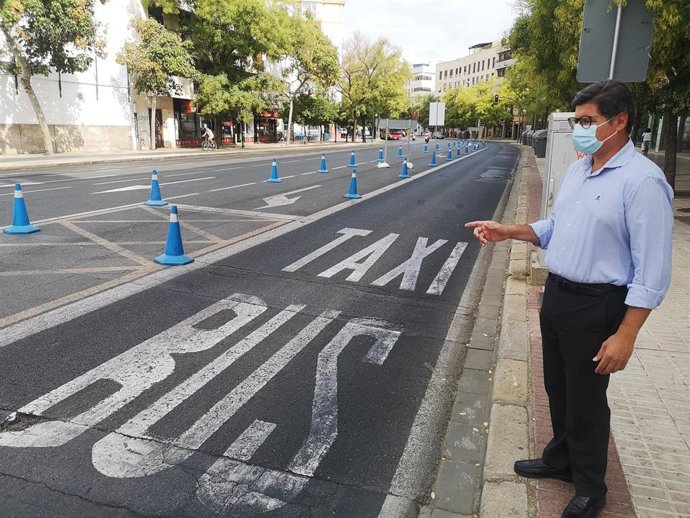 Archivo - El portavoz de Ciudadanos en el Ayuntamiento, Álvaro Pimentel, en la Carretera de Carmona.