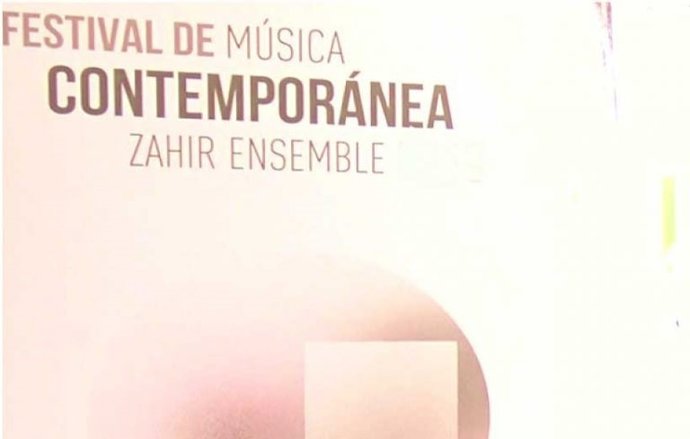 Cartel del Festival de Música Contemporánea Zahir Ensemble, que arranca en el Cicus.