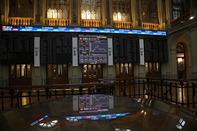 Interior del Palacio de la Bolsa, a 21 de octubre de 2021, en Madrid (España). 