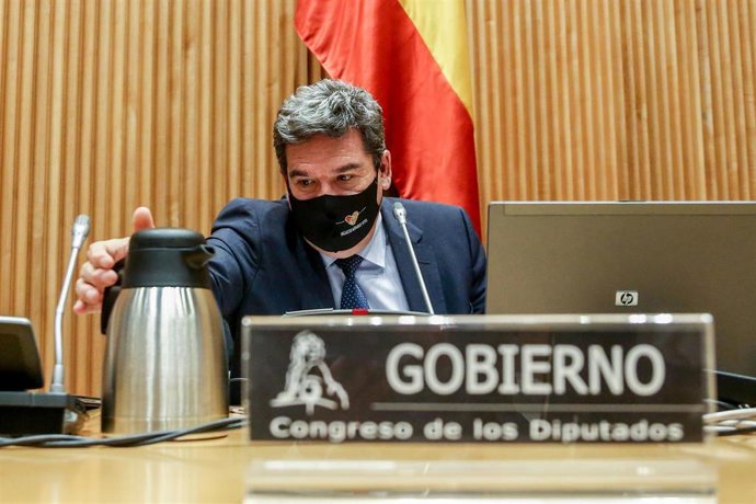 El ministro de Inclusión, Seguridad Social y Migraciones, José Luis Escrivá, comparece en la Comisión de Seguimiento y Evaluación de los Acuerdos del Pacto de Toledo, en el Congreso