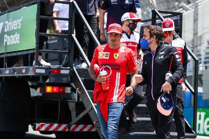 Carlos Sainz durante el Gran Premio de Brasil de 2021
