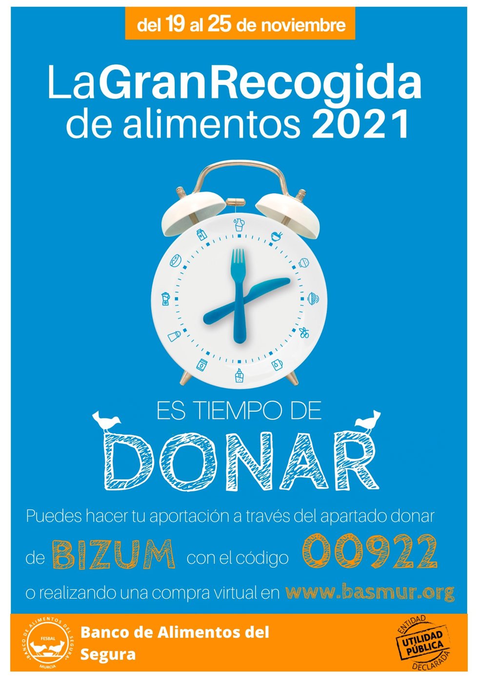 Cartel de la recogida de alimentos
