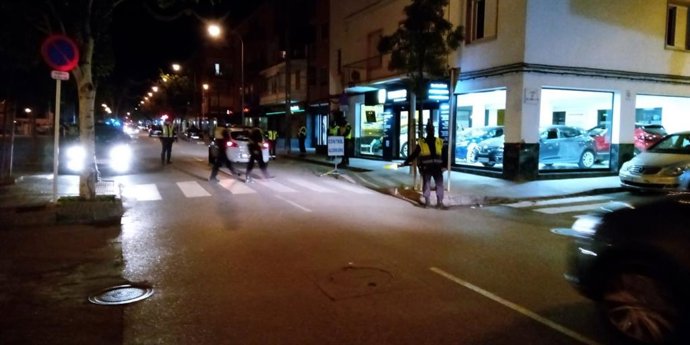 Control de la Policía Local de Palma.