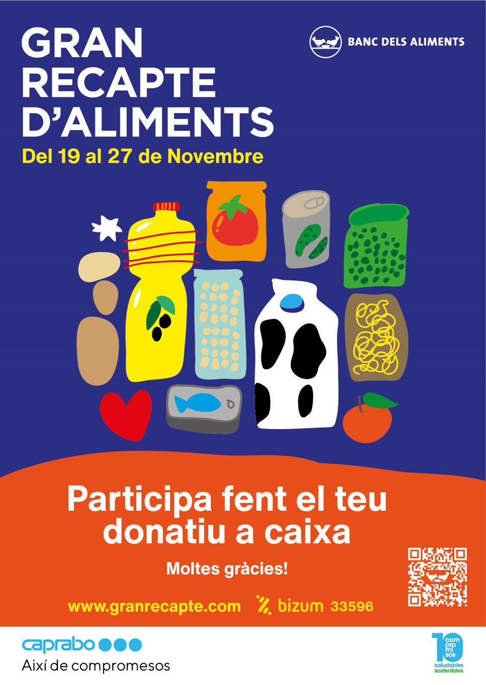 Arranca en Caprabo la campaña de recogida de alimentos