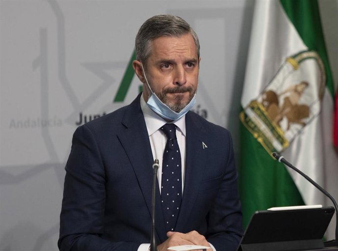 El consejero andaluz de Hacienda y Financiación Europea, Juan Bravo, en una foto de archivo.