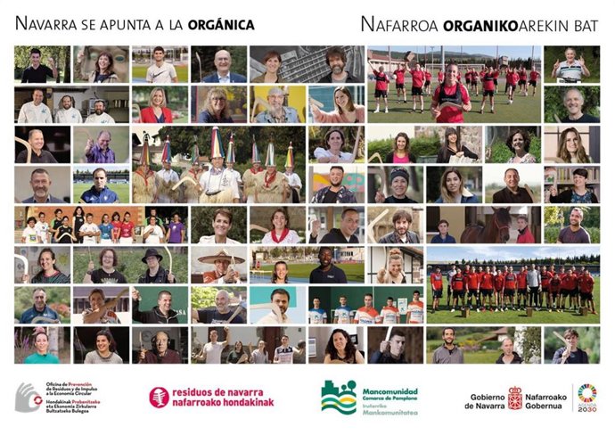 Cartel de la campaña 'Navarra se apunta a la orgánica'
