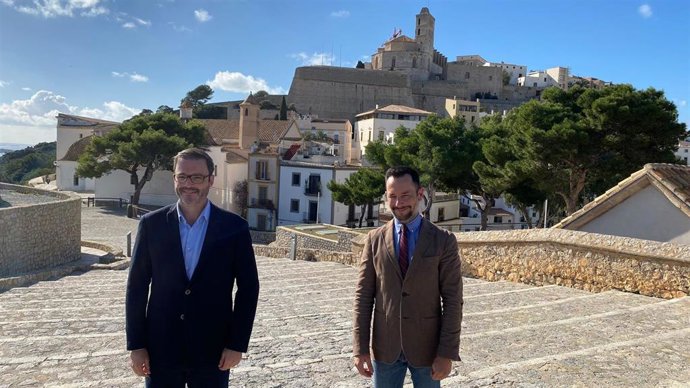 Los alcaldes de Palma, José Hila, y de Ibiza, Rafa Ruiz.