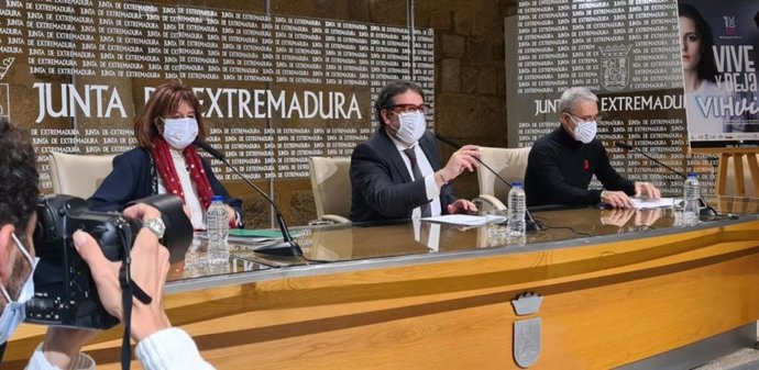 El vicepresidente segundo de la Junta y consejero de Sanidad, José María Vergeles, en rueda de prensa