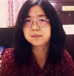 La periodista y exabogada china Zhang Zhan