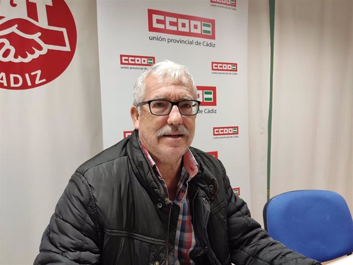 Juan Linares, Secretario General del Sindicato Provincial de Industria de CCOO Cádiz.