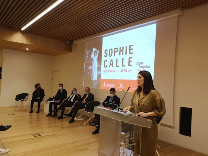 La concejala de Cultura del Ayuntamiento de Málaga, Noelia Losada, en rueda de prensa