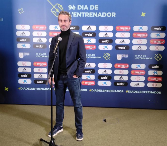 El seleccionador español femenino, Jorge Vilda, en un evento de la FCF en Barcelona