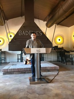 Momento de la intervención de Reyes