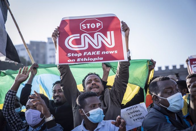 Movilización contra la cobertura de medios en el conflicto en Etiopía