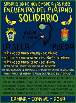 Archivo - Cartel de la actividad solidaria.