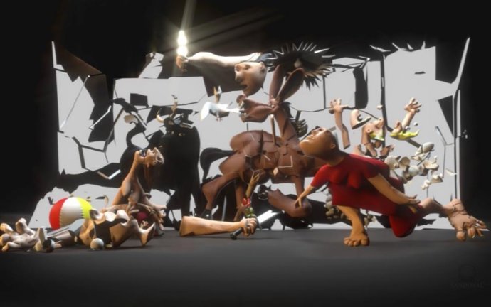 Archivo - La obra NFT 'Guernica Today'