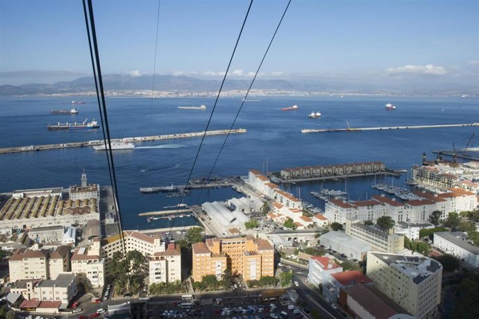 Archivo - Vista panorámica de Gibraltar.