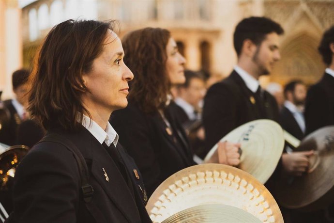Archivo - Músicos participando en la convocatoria por el Día de Santa Cecilia