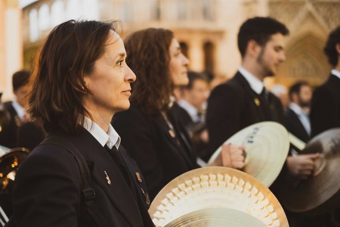 Archivo - Músicos participando en la convocatoria por el Día de Santa Cecilia