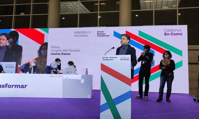 El presidente del grupo parlamentario de Unidas Podemos, Jaume Asens