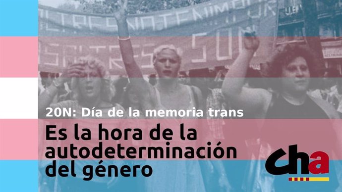 CHA urge al Gobierno de España a tramitar de forma urgente el proyecto de Ley Trans.