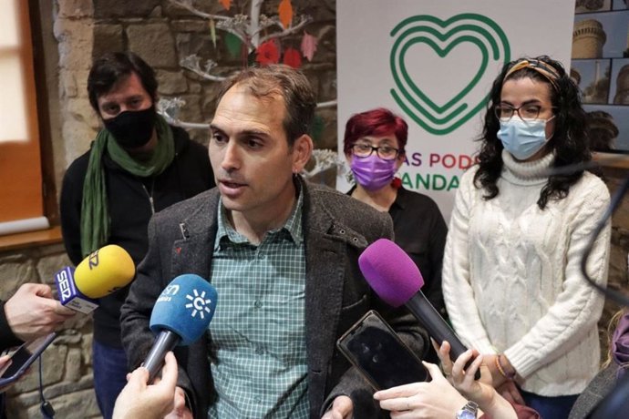 El coordinador general de IU Andalucía y portavoz de Unidas Podemos por Andalucía, Toni Valero.