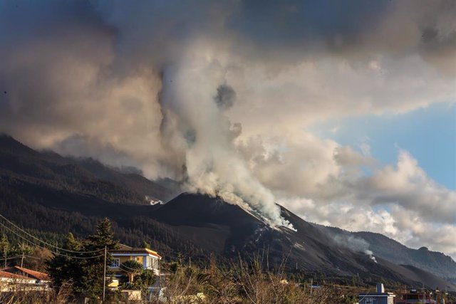 Volcán de Cumbre Vieja, a 19 de noviembre de 2021, en La Palma
