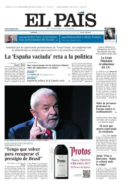 Portada de El País.
