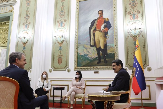 Reunión entre el presidente de Venezuela, Nicolás Maduro, y el expresidente del Gobierno de España José Luis Rodríguez Zapatero