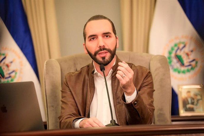 Archivo - El presidente de El Salvador, Nayib Bukele