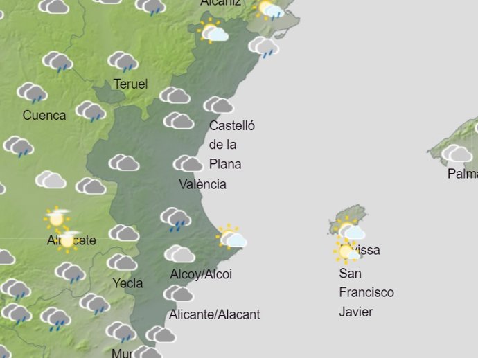 Predicción del tiempo para este domingo 21 de noviembre
