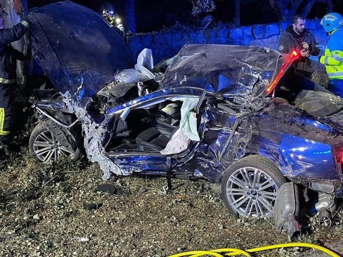 Accidente en la M-505 de Colmenarejo.