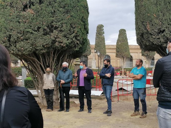 El secretario autonómico Jesús Jurado, durante el inicio del programa de visitas guiadas que organiza la Vicepresidencia del Govern con el Ayuntamiento de Manacor