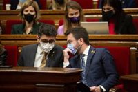 Puigneró i els consellers de Junts creuen que el pacte amb els comuns "trenca la majoria del 52%"