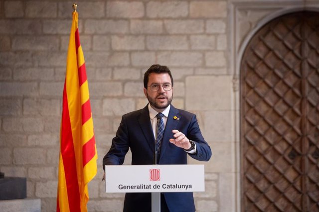 El presidente de la Generalitat, Pere Aragonès, a 22 de noviembre de 2021.