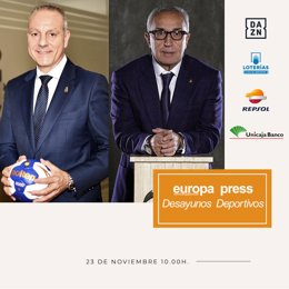 El presidente de la RFEBM, Francisco Blázquez, hablará del Mundial femenino de España y será presentado por Alejandro Blanco, presidente del COE, en los Desayunos Deportivos de Europa Press.