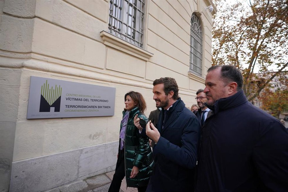 El líder del PP, Pablo Casado