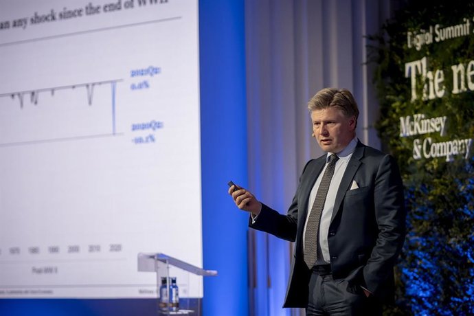 Sven Smit, socio senior de McKinsey y director de McKinsey Global Institute , durante la cuarta edición del evento Digital Summit de McKinsey.