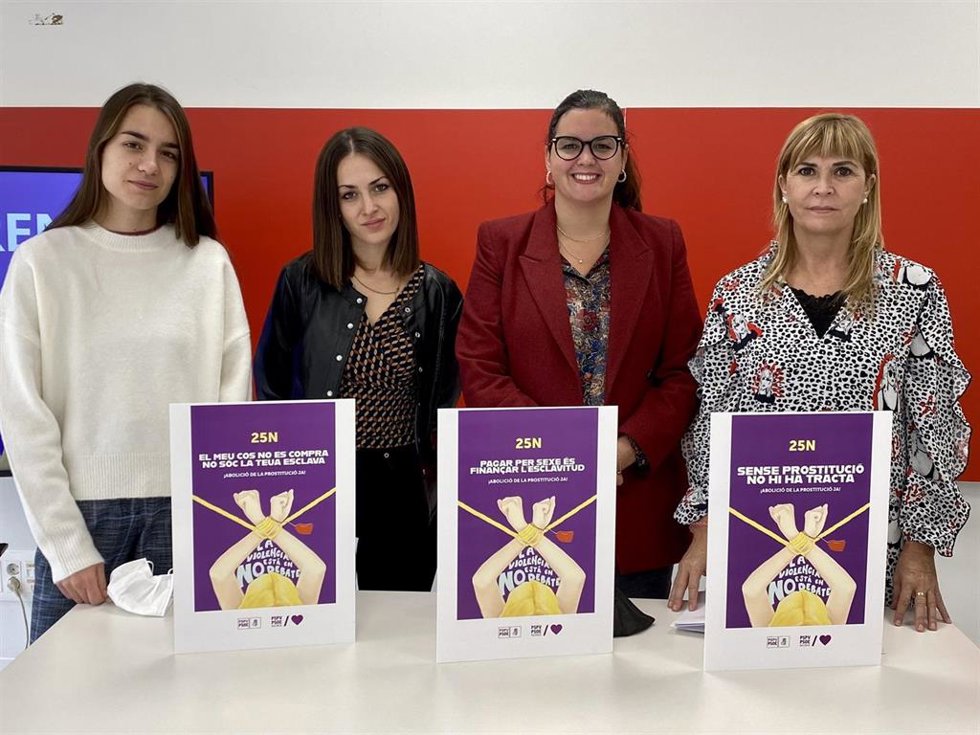 Presentación de la campaña del 25N del PSPV