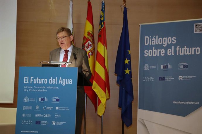 Puig interviene en el acto Diálogo sobre el Futuro del Agua