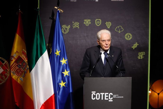 El presidente de la República, de Italia, Sergio Mattarella