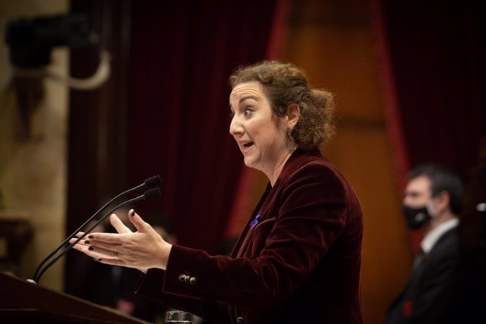 La portaveu del PSC al Parlament, Alícia Romero, en el debat a la totalitat dels pressupostos