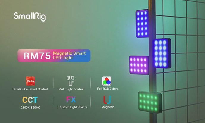 SmallRig RM75 Magnetic Smart LED Light