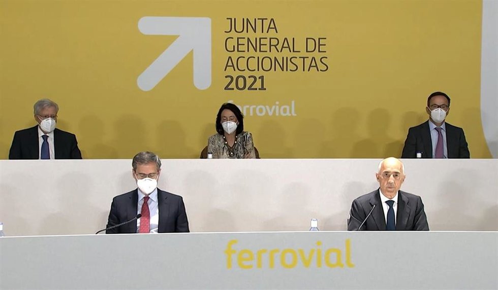 Archivo - Junta de accionistas de Ferrovial de 2021