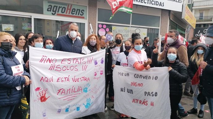 Manifestación con motivo de la huelga del metal en Cádiz